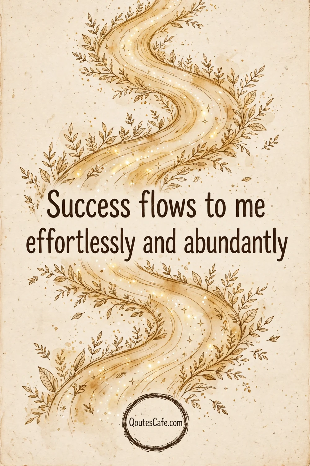Affirmation Quotes – success flows card