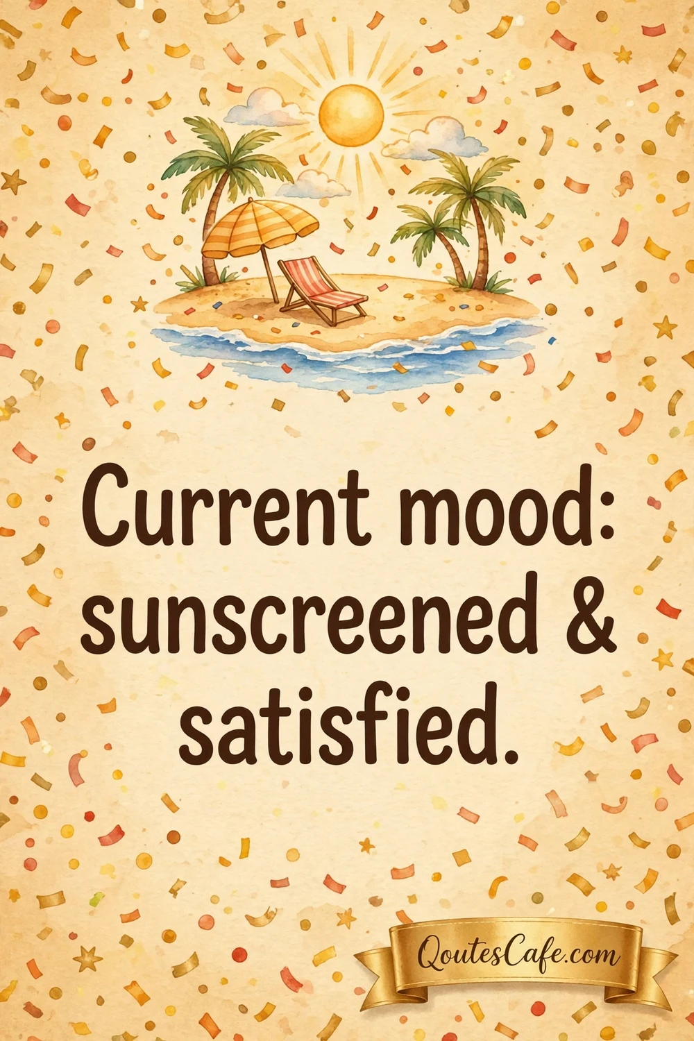 Final fun beach card
