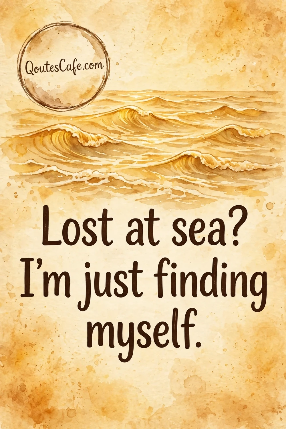 Beach ocean quotes card