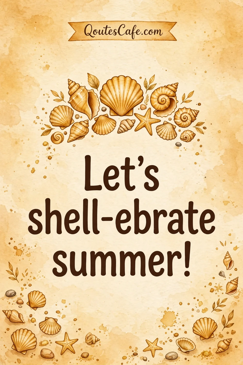 Beach puns wordplay card