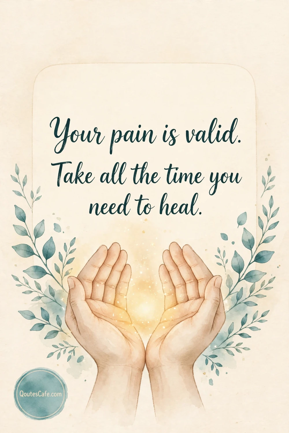 Condolences - pain valid message card