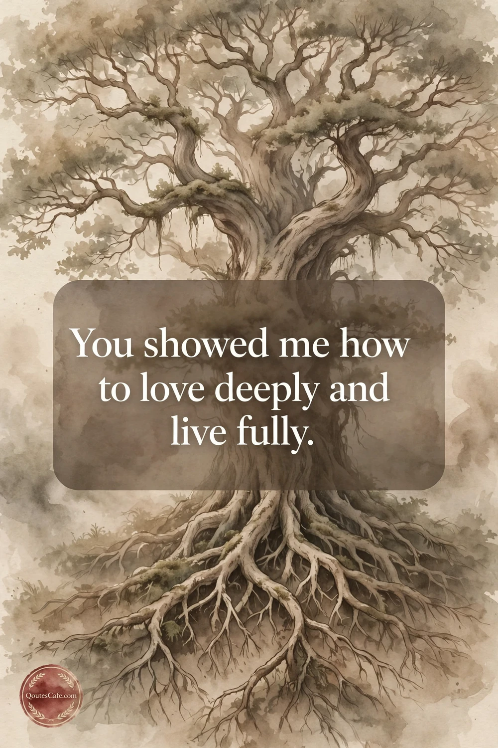 Death Quotes - roots tree quote card