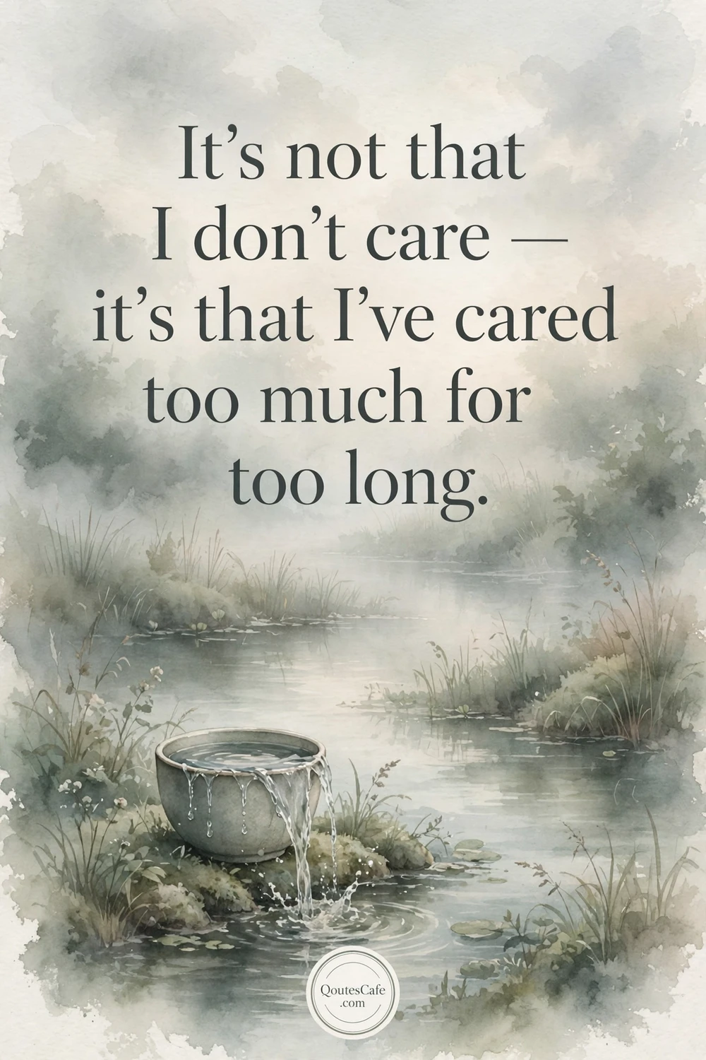 Feeling Empty Quotes – cared too much