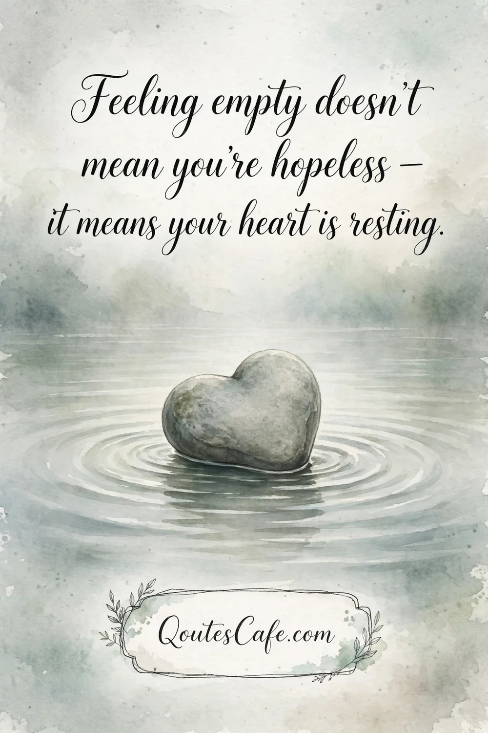 Feeling Empty Quotes – heart at rest