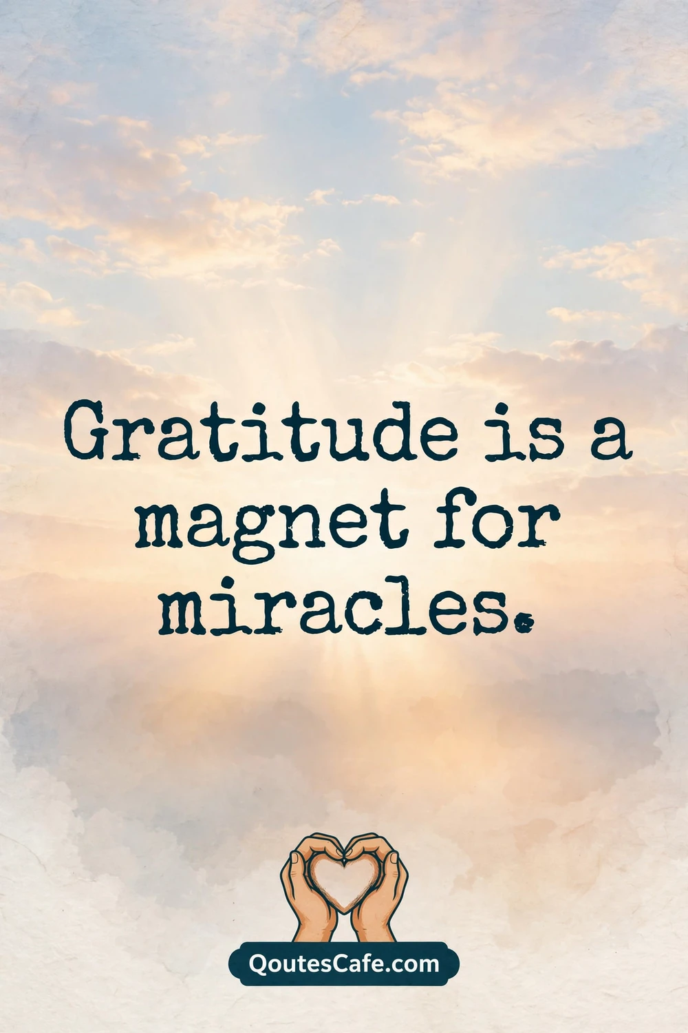 Gratitude quotes – magnet miracles card
