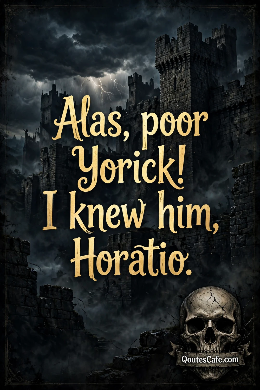 Hamlet quotes – yorick card