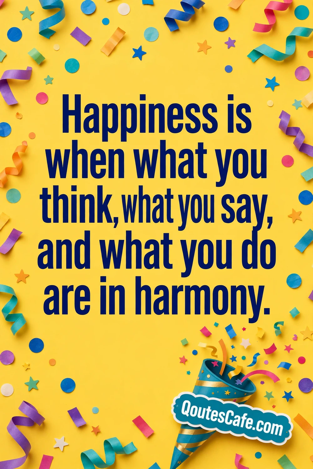 Happiness quotes – harmony card