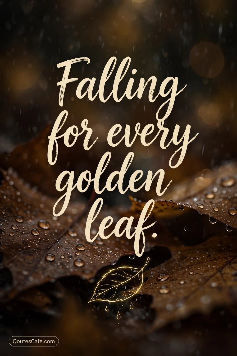 Hello Fall Captions - Falling for every golden leaf.