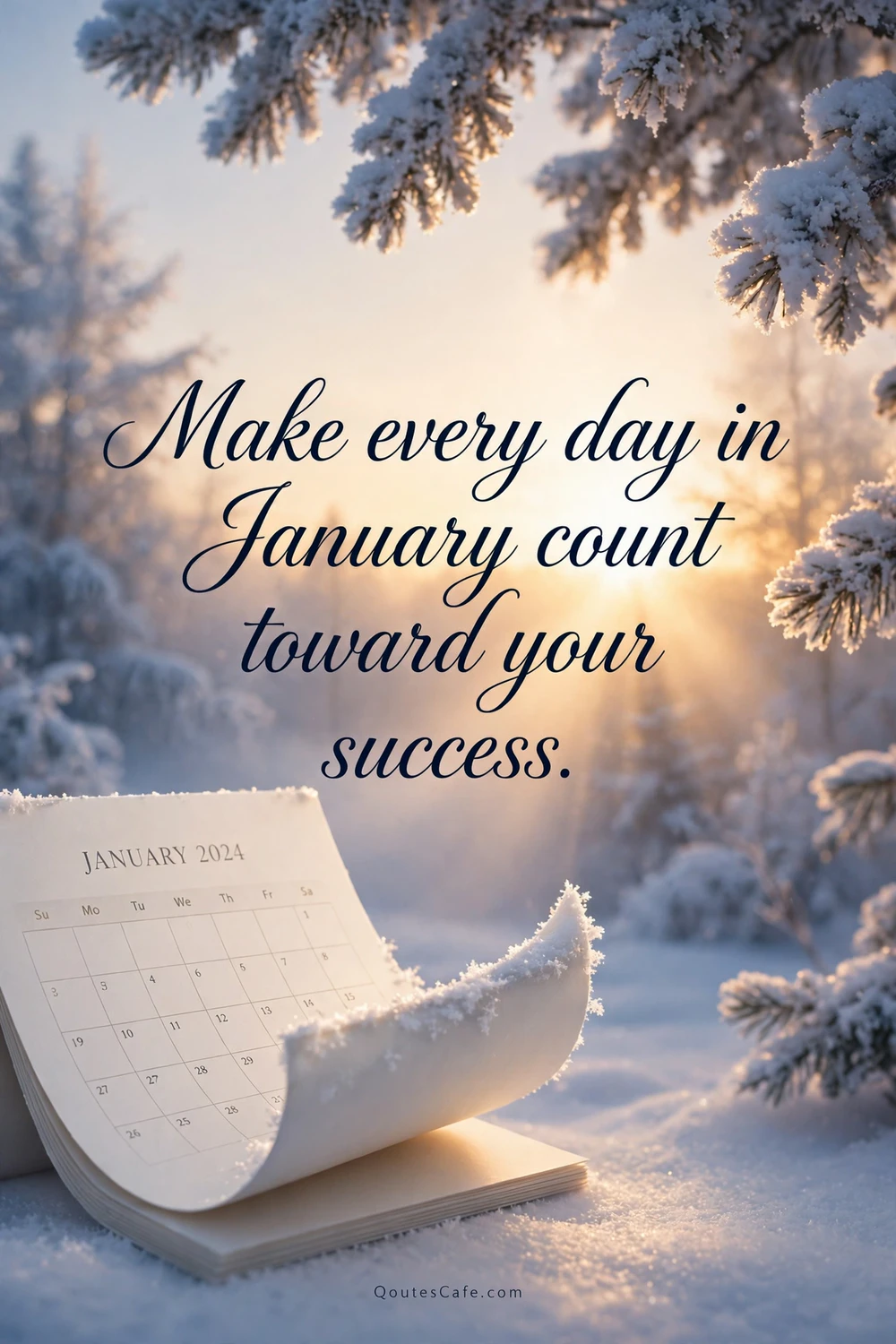 Hello January Quotes – every day count card