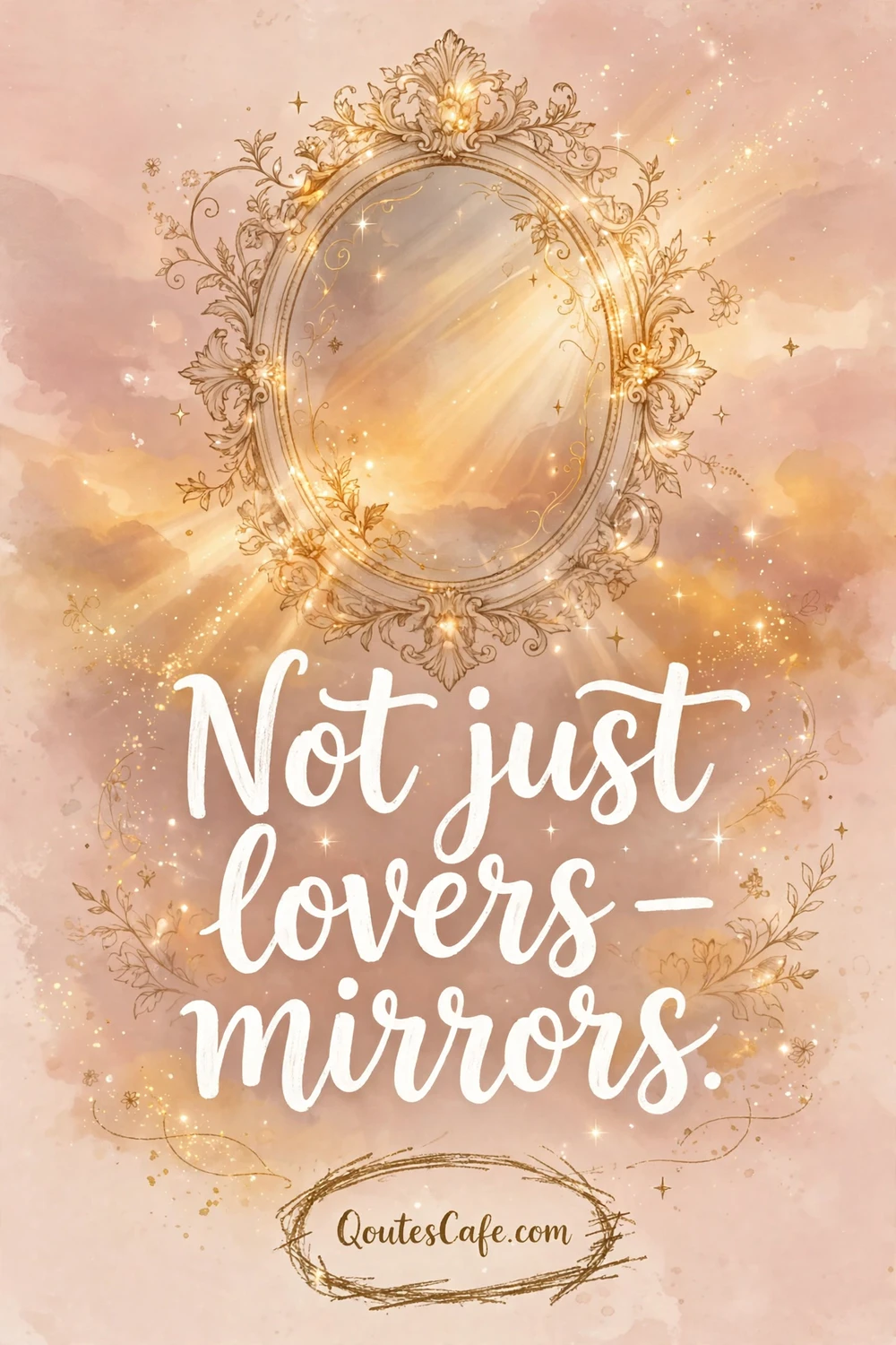 Interlinked Souls - lovers mirrors frame card
