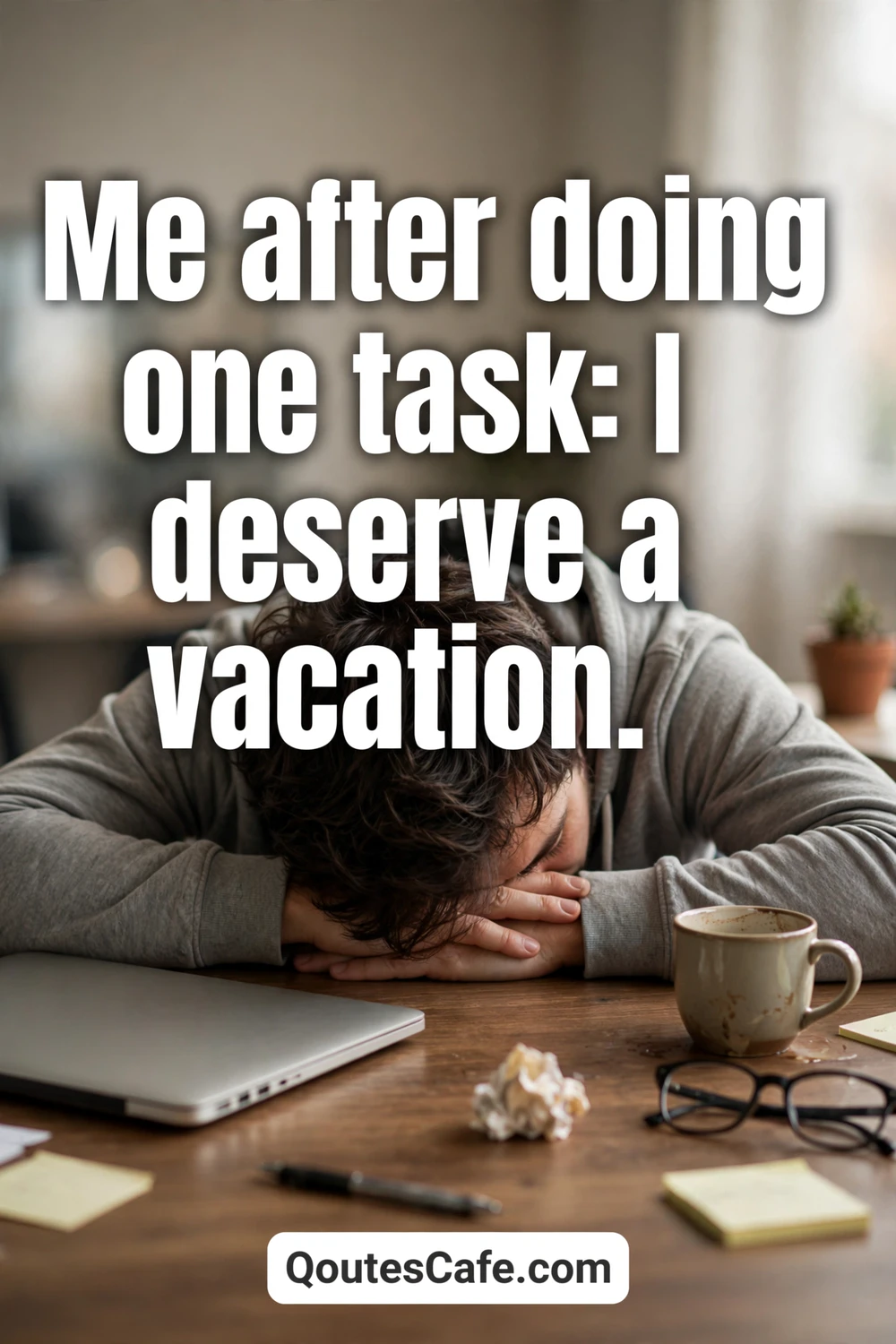 Me FR Quotes – one task vacation card
