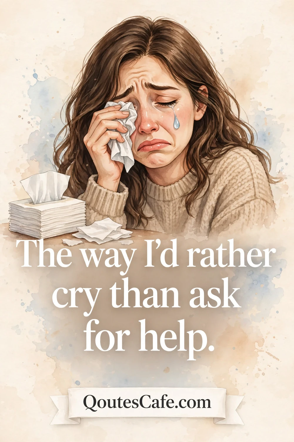 Me FR Quotes – rather cry card
