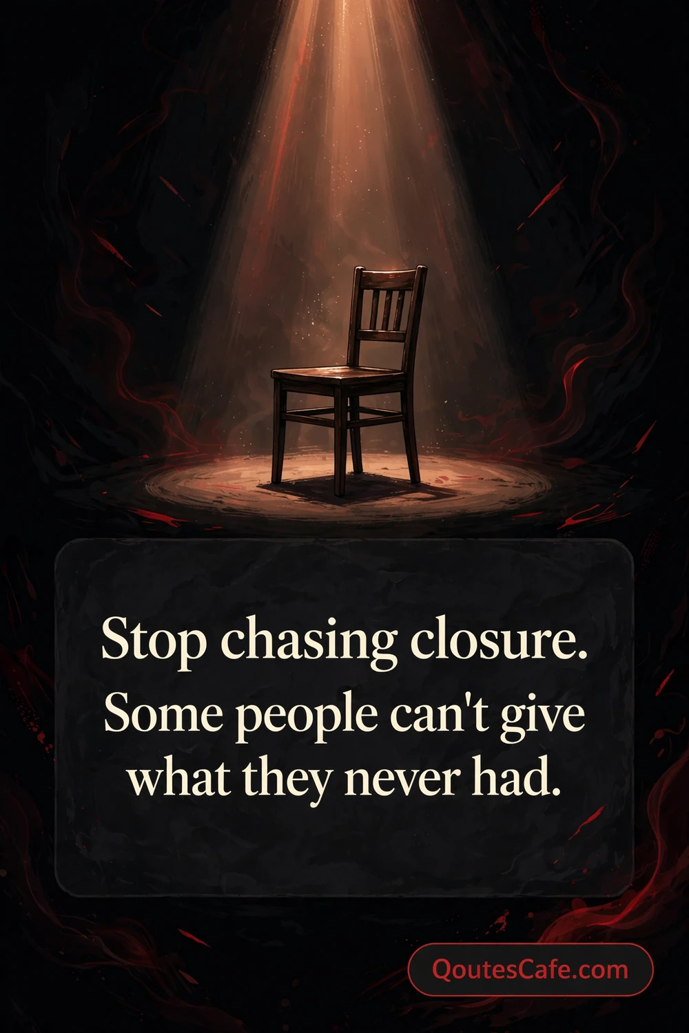 Real Asf - chasing closure quote card