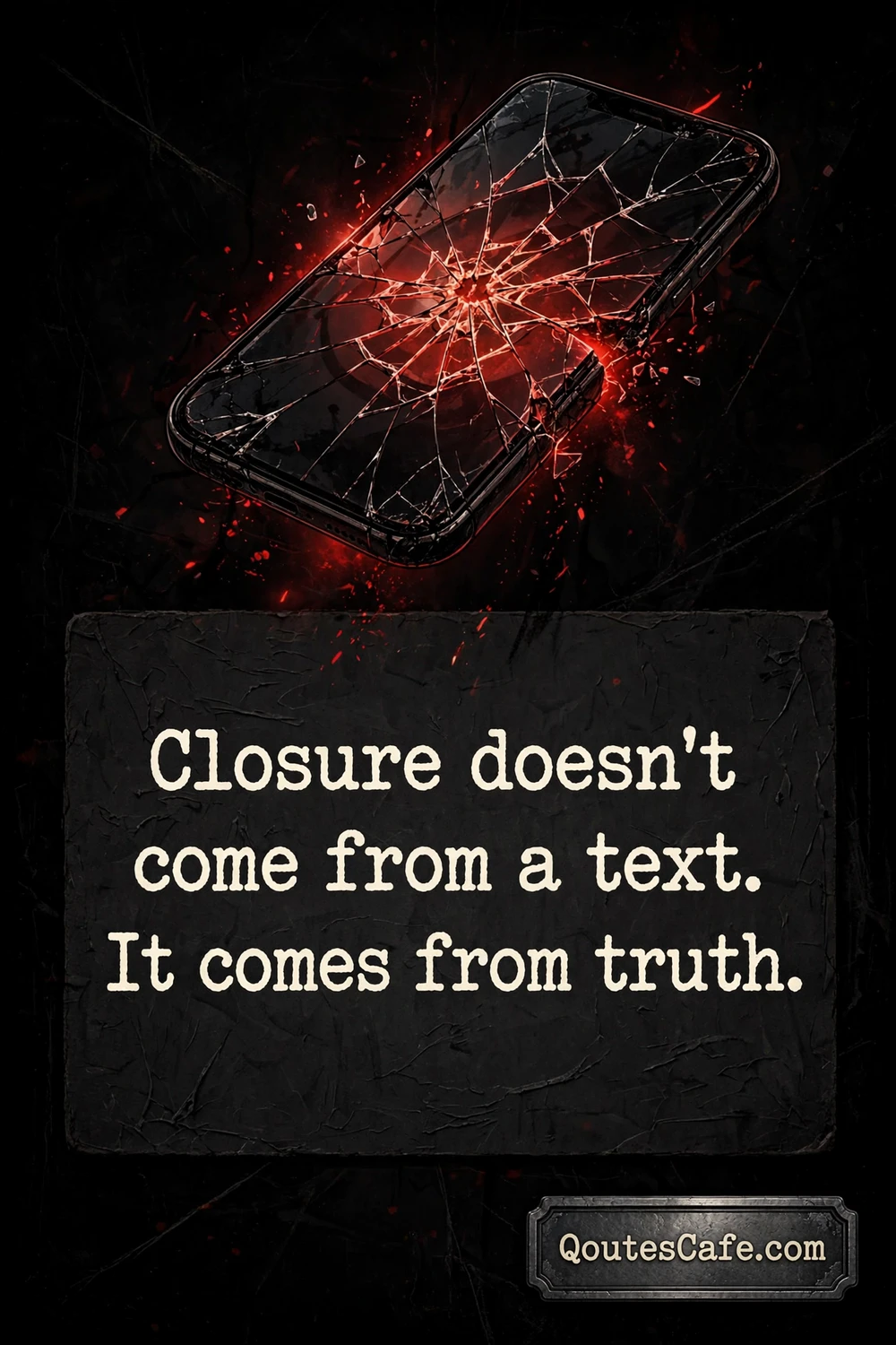 Real Asf - closure truth quote card