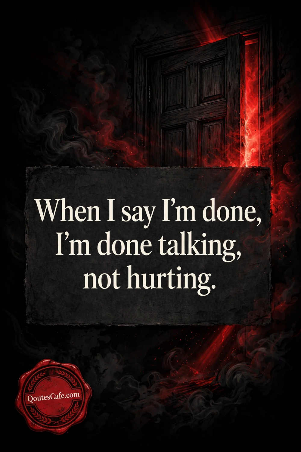 Real Asf - done talking quote card