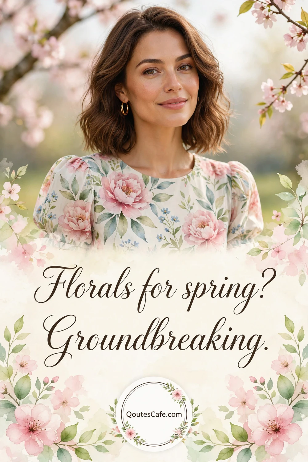 Spring Captions - florals groundbreaking