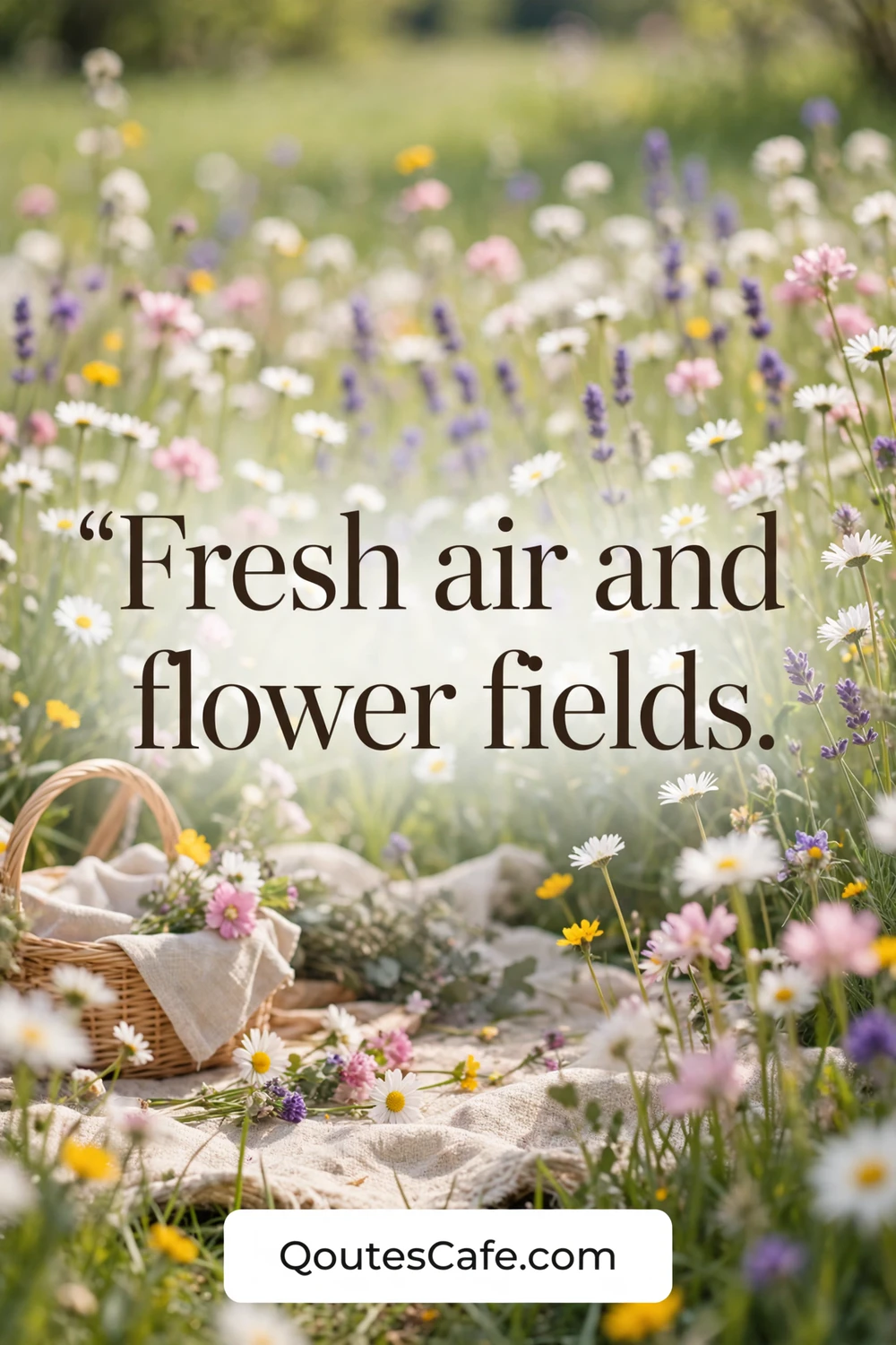 Spring Captions - flower fields