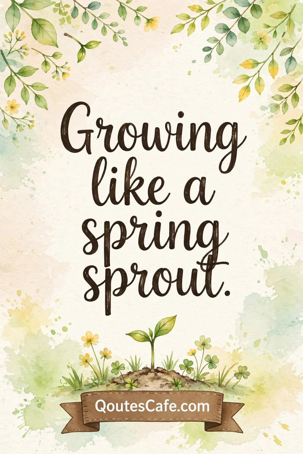 Spring Captions - spring sprout