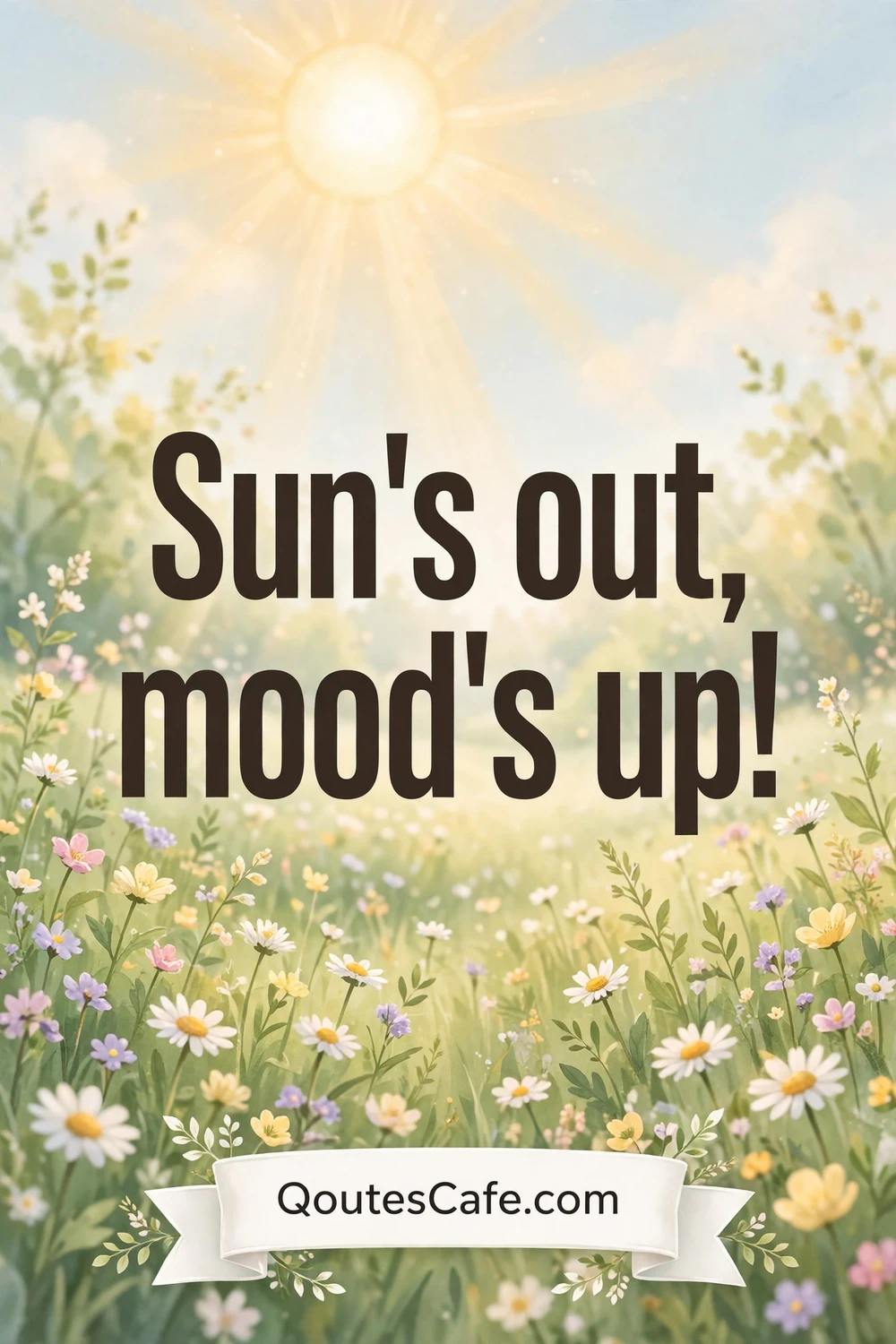 Spring Captions - suns out