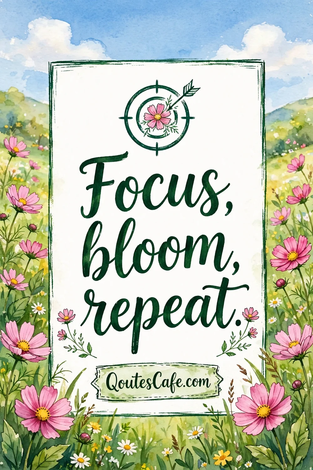 Spring Work Quotes – focus bloom repeat