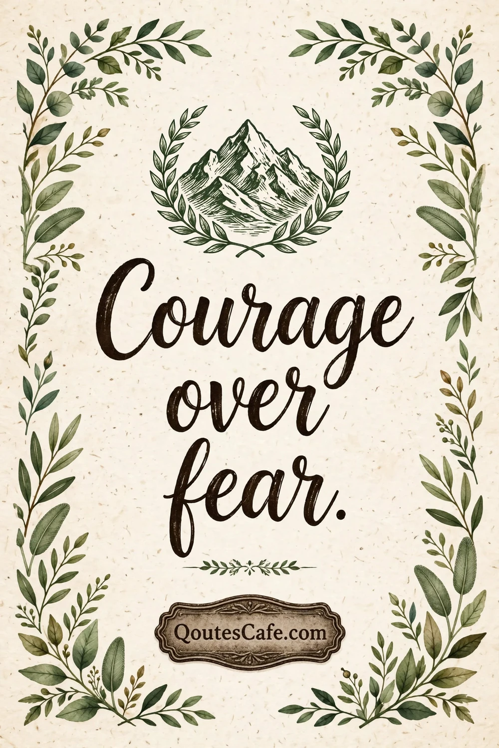 Tiny Quotes - courage fear