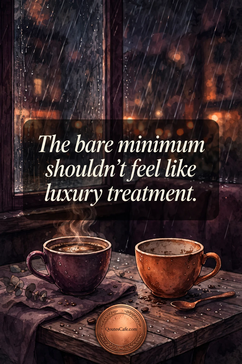 Too Real Quotes - bare minimum relationship quote card
