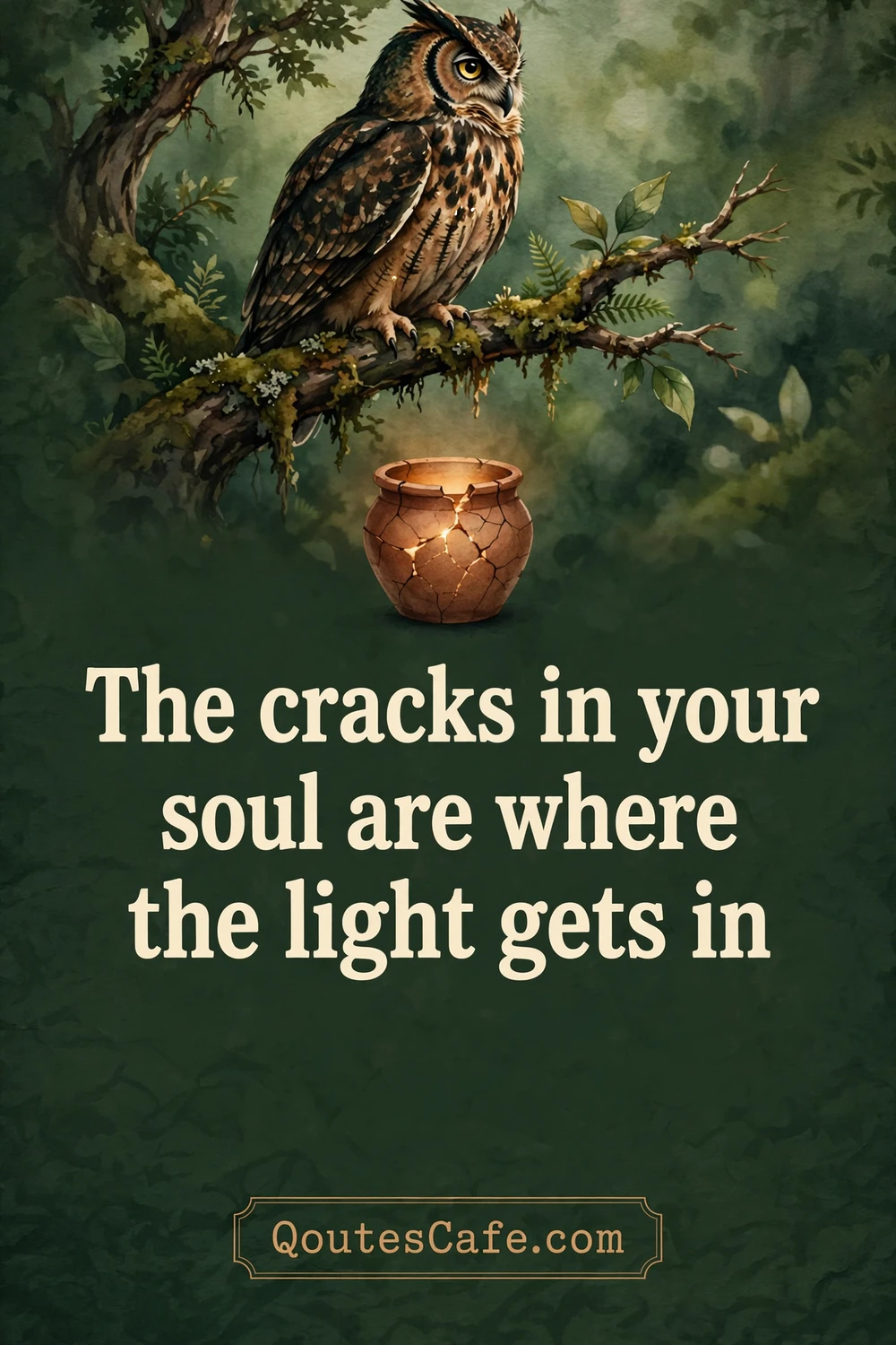 Wise Words – cracks light gets